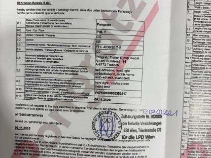 Bild 4:Pongratz 3,5 t Anhänger