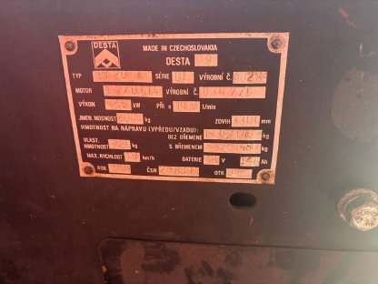 Bild 2:Stapler Desta DV 20 A