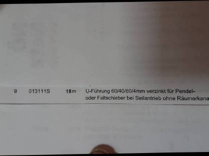 Bild 2:Schrapper U-Schiene