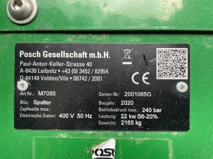 Bild 8:X Spalter Posch K650 Binderberger Intervallspalter