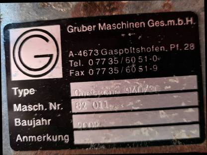 Bild 4:Gruber Getreidequetsche 940/30