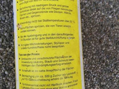 Bild 2:STALLSPRITZMITTEL Schaumann Kontakt