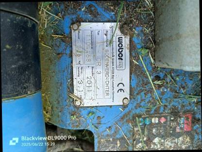 Bild 3:Rüttelplatte Weber CR3 mit Gummimatte