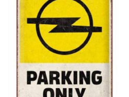 Blechschild 40 x 30 cm Opel Parking Only