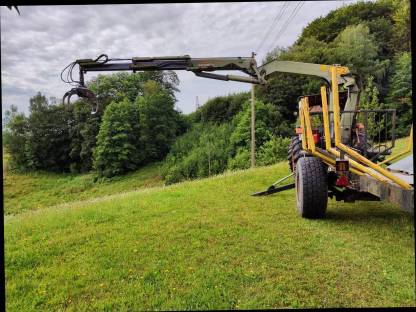 Bild 4:Rückewagen als Gesamtpaket mit 120 PS Same Buffalo