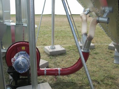 Trichtersilo, Flachbodensilo, Körnerschnecken, Belüftung