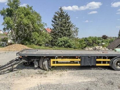 Bild 2:Zweiachsiger Abrollanhänger, Tieflader, Ballenhänger