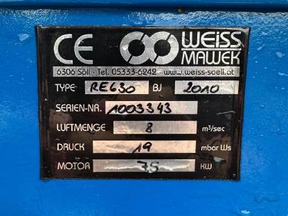 Bild 4:Lüfter / Gebläse Weiss/Mawek R-630