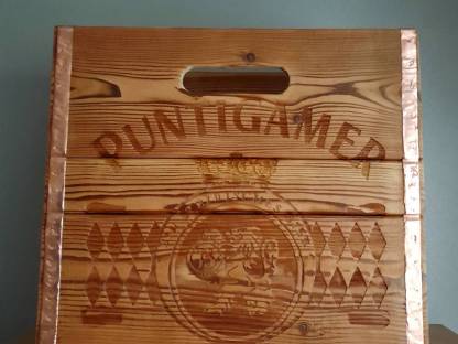 Bild 3:Puntigamer Holzkiste, Lärchenholz, Geschenkskiste