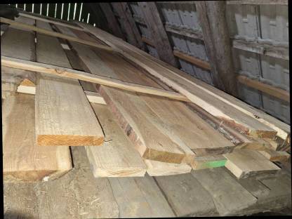 Bild 2:Lärchen-Rauschalung 24 mm