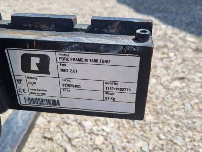 Bild 2:Quicke Palettengabel Euroaufnahme, 2,5 t