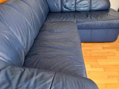 Ledersofa ausziehbar