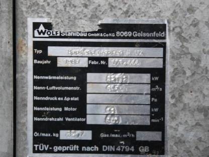 Trocknungsanlage Teilverkauf