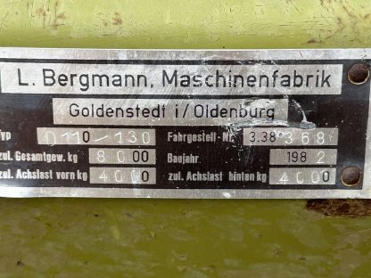 Bild 8:Bergmann 8t Dreiseitenkipper Kipper Anhänger D110 130