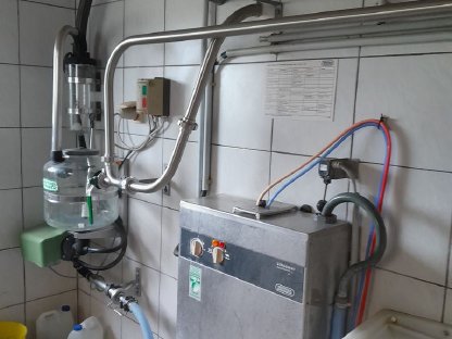 Bild 2:Westfalia Rohrmelkanlage