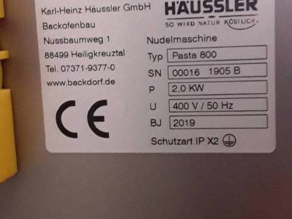 Nudelmaschine Häussler PN800