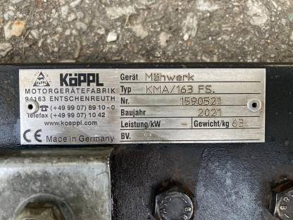 Bild 3:Köppl Motormäherbalken