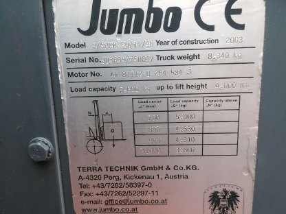 Bild 7:Jumbo J/SHKP 50/14/40 Seitenstapler