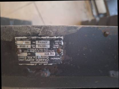 Anhängeschlitten und Zugmaul für Maxxum 5100 Serie