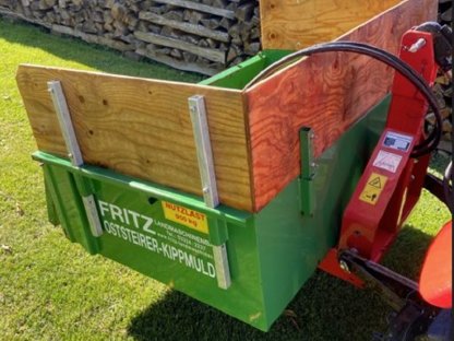 Doppelt hydraulische Kippmulde Traktor Fritz