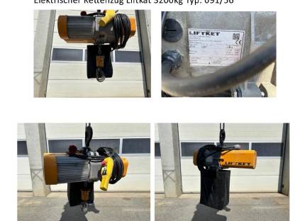 Elektrischer Kettenzug 3.200kg Liftkat Typ: 091/56