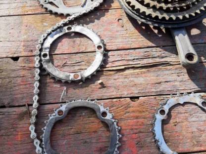 Bild 2:Fahrrad-Kettenräder und Kette