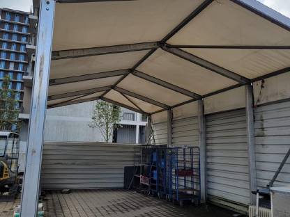 2 Zelt Lagerhalle 8 x 5 x 4,2 m