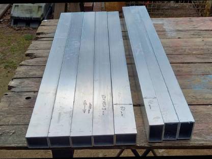 8 Alu-Rohr-Reste 60x40x3 Länge 1 m