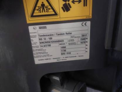 Bild 3:Wacker neuson RD18-100 walze