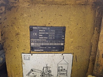 Bild 3:Komatsu PC78MR-6