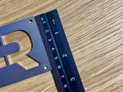 Bild 3:4 Stk. gelaserter Schriftzug 