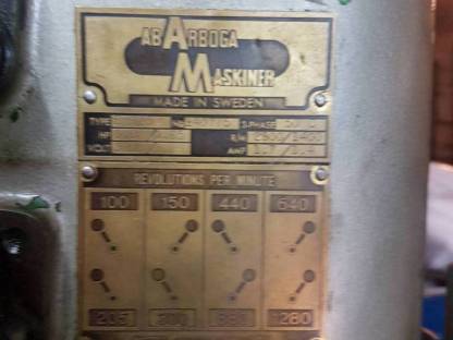 Bild 3:Säulenbohrmaschine Arboga Mk3