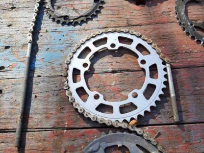 Bild 4:Fahrrad-Kettenräder und Kette