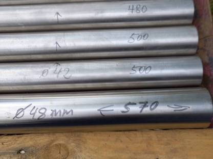 Bild 3:Edelstahlrohre Durchmesser 42 mm