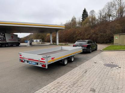 Eduard Tandem Hochlader 4x2m Plateauanhänger 3t