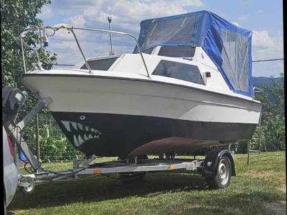 Bild 2:Boot Elektro-Benzin Außenborder