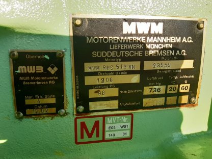 Bild 3:MWM RHS 518V Dieselmotor