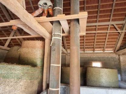 Bild 2:Getreideanlage mit Becherelevator, Getreideschnecken und Steuerung