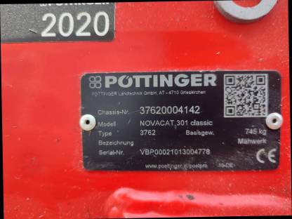 Pöttinger Frontmähwerk Novacat 301 Classic
