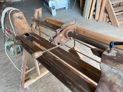 Bild 4:Drechselbank Eigenbau