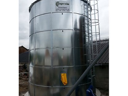 Bild 4:Trichtersilo, Flachbodensilo, Körnerschnecken, Belüftung