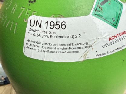 Gasflasche leer