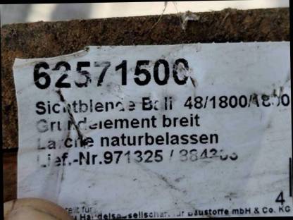Bild 8:Sichtschutzpaneel 'Bali' Lärche von Mr. Gardener