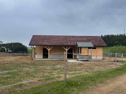 Bild 6:Einstellplatz im Offenstall