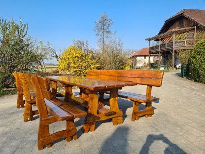 Bild 6:260 cm Vollholzgarnitur aus Holz Erle