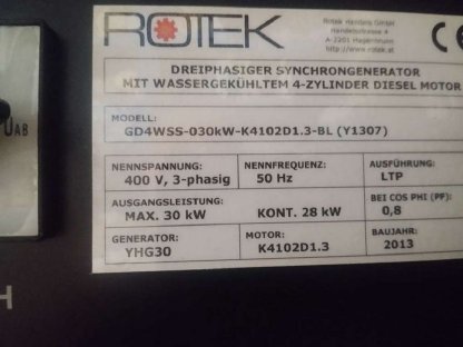 Bild 6:Stromaggregat