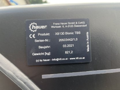 Bild 2:Verkaufe Hauer XB 130 Bionic Frontlader