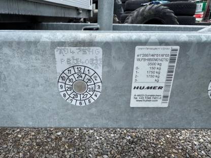 Bild 7:Anhänger Humer 3.500 kg Planenanhänger Hochlader Neuwertig