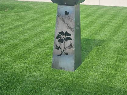 Bild 2:Willkommenssäule, Empfangssäule, Metall Deko individuell