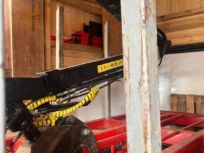 Bild 2:Rungenanhänger/Holzanhänger Palm Kran 675